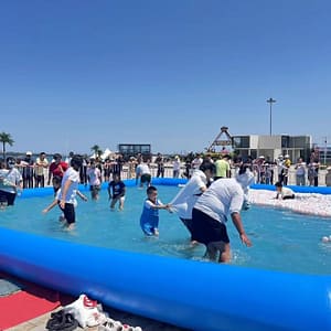 Super large outdoor inflatable pool inflatable swimming pool water park children's playground equipment