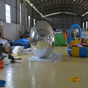Inflatable mirror ball used in store party disco bar decoration
