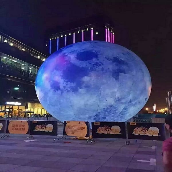 inflatable moon ball, Artificial moon Includes LED lights outdoor advertising carrier holiday decorations mall decorations