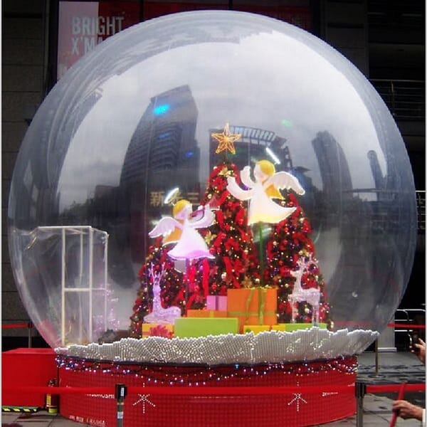 inflatable snowflake ball or inflatable Snowdome  snow globe Christmas daily necessities commercial opening decoration supplies
