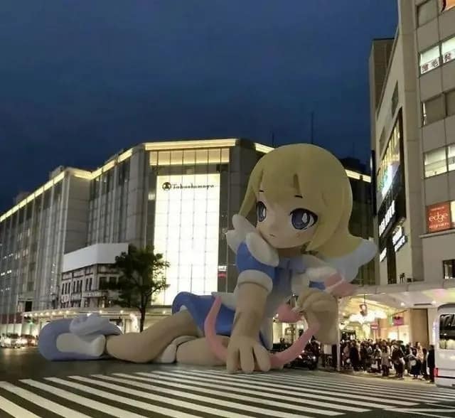 Oversized Inflatable Cartoon Characters Fill Entire Cities, Blurring ...